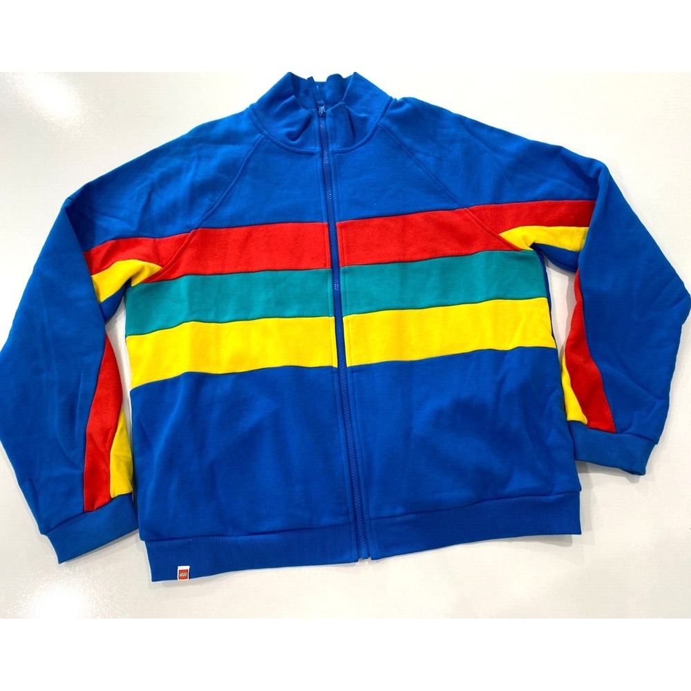 Lego x Target Collab Color Block Men's Front Zip Sweat Shirt Size XL